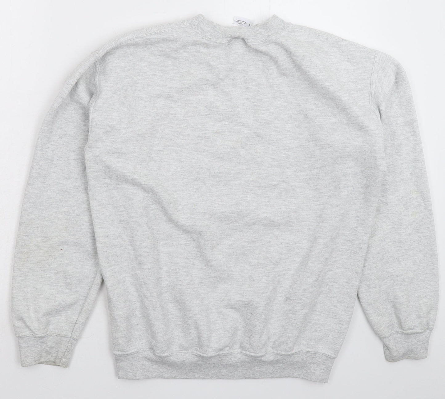 Mens UK Size S Gildan Grey Pullover Sweatshirt