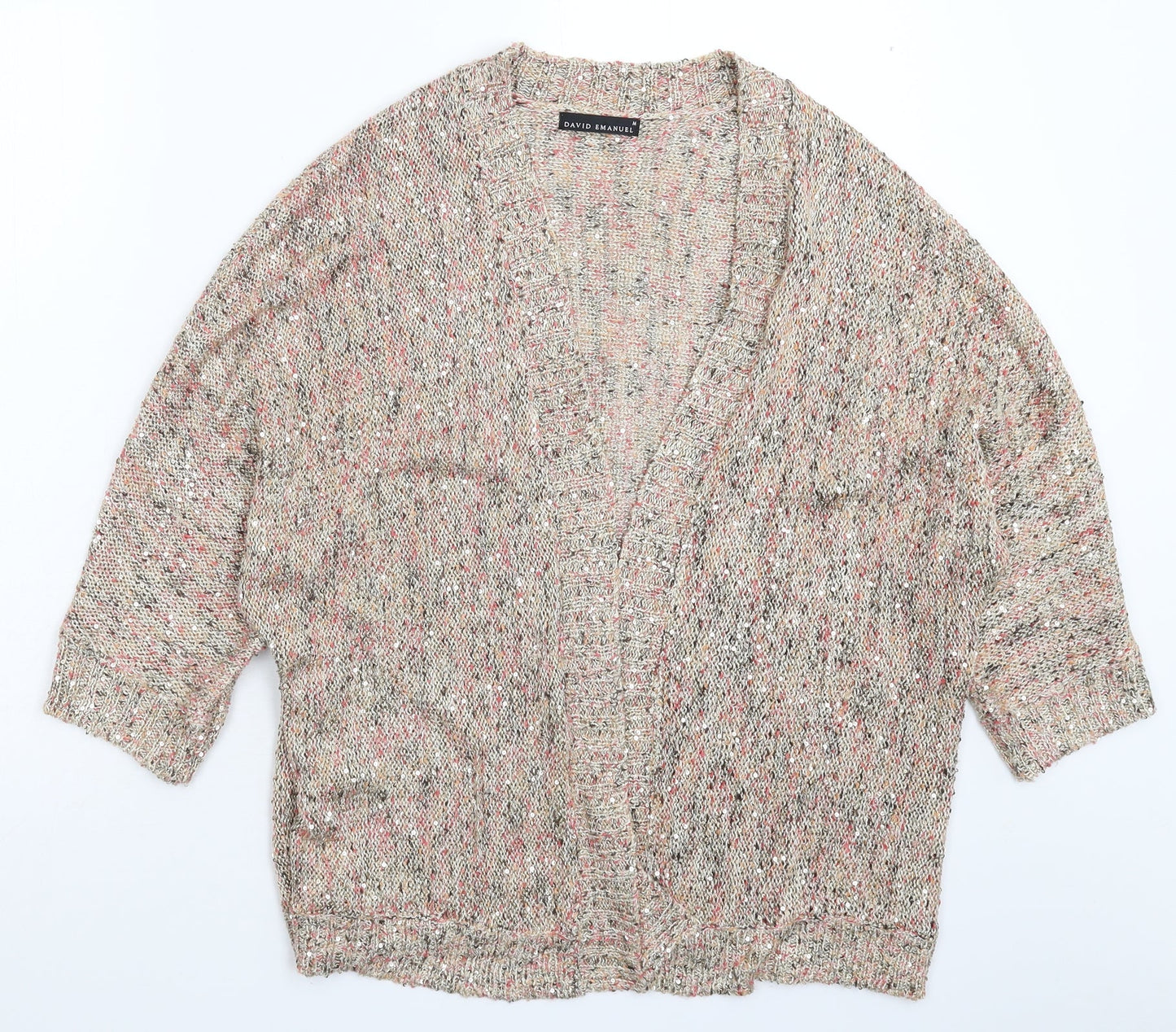 David Emanuel Womens Multicoloured  Knit Cardigan Jumper Size M
