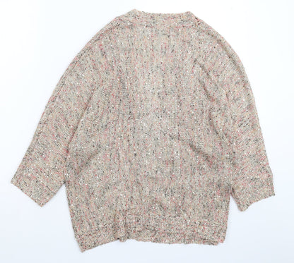 David Emanuel Womens Multicoloured  Knit Cardigan Jumper Size M