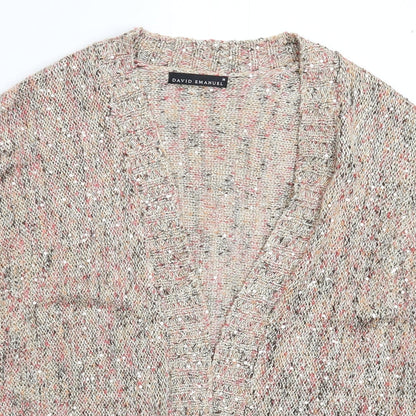 David Emanuel Womens Multicoloured  Knit Cardigan Jumper Size M