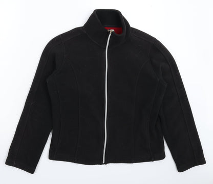 Au Lieu Womens Black  Fleece Jacket  Size M