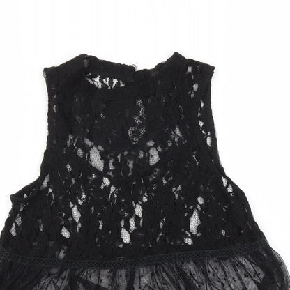 Poof Womens Black   Basic T-Shirt Size M