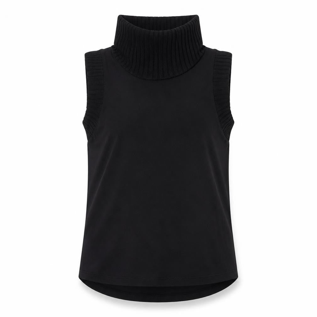 Womens UK Size M Cupio Black Basic T-Shirt