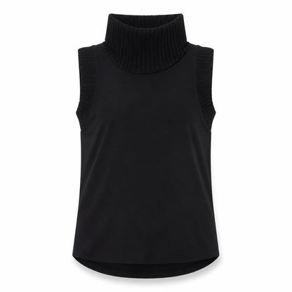 Womens UK Size M Cupio Black Basic T-Shirt