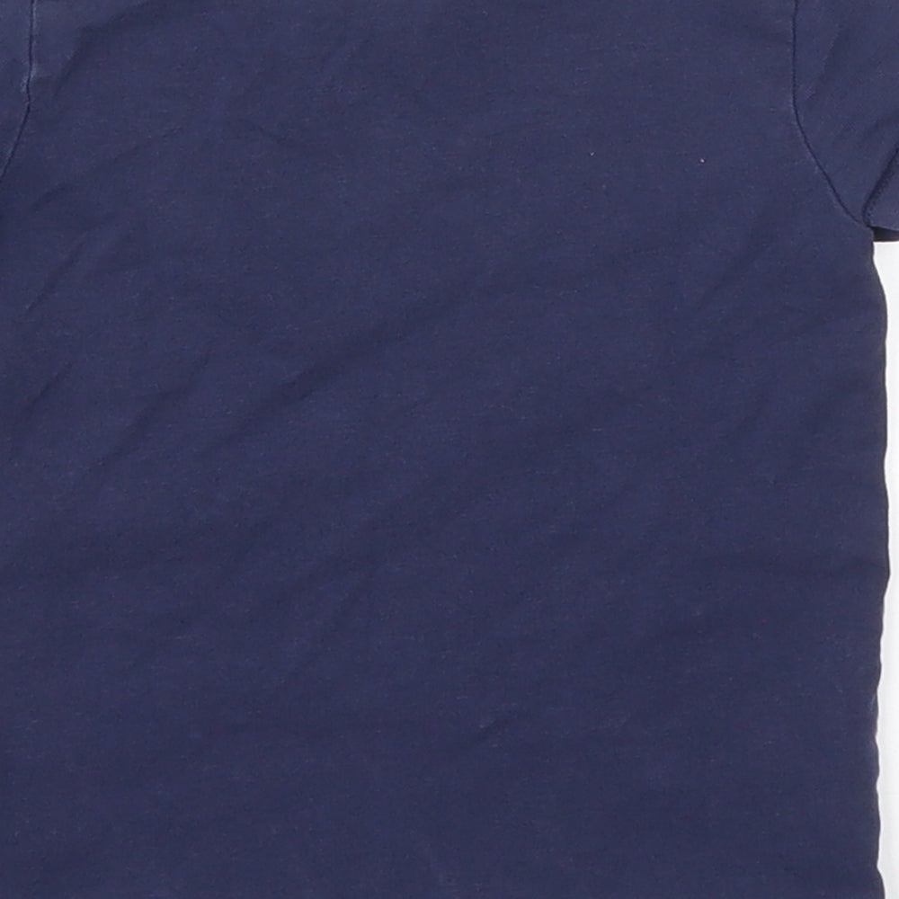 George Girls Blue Paisley  Basic T-Shirt Size 2-3 Years