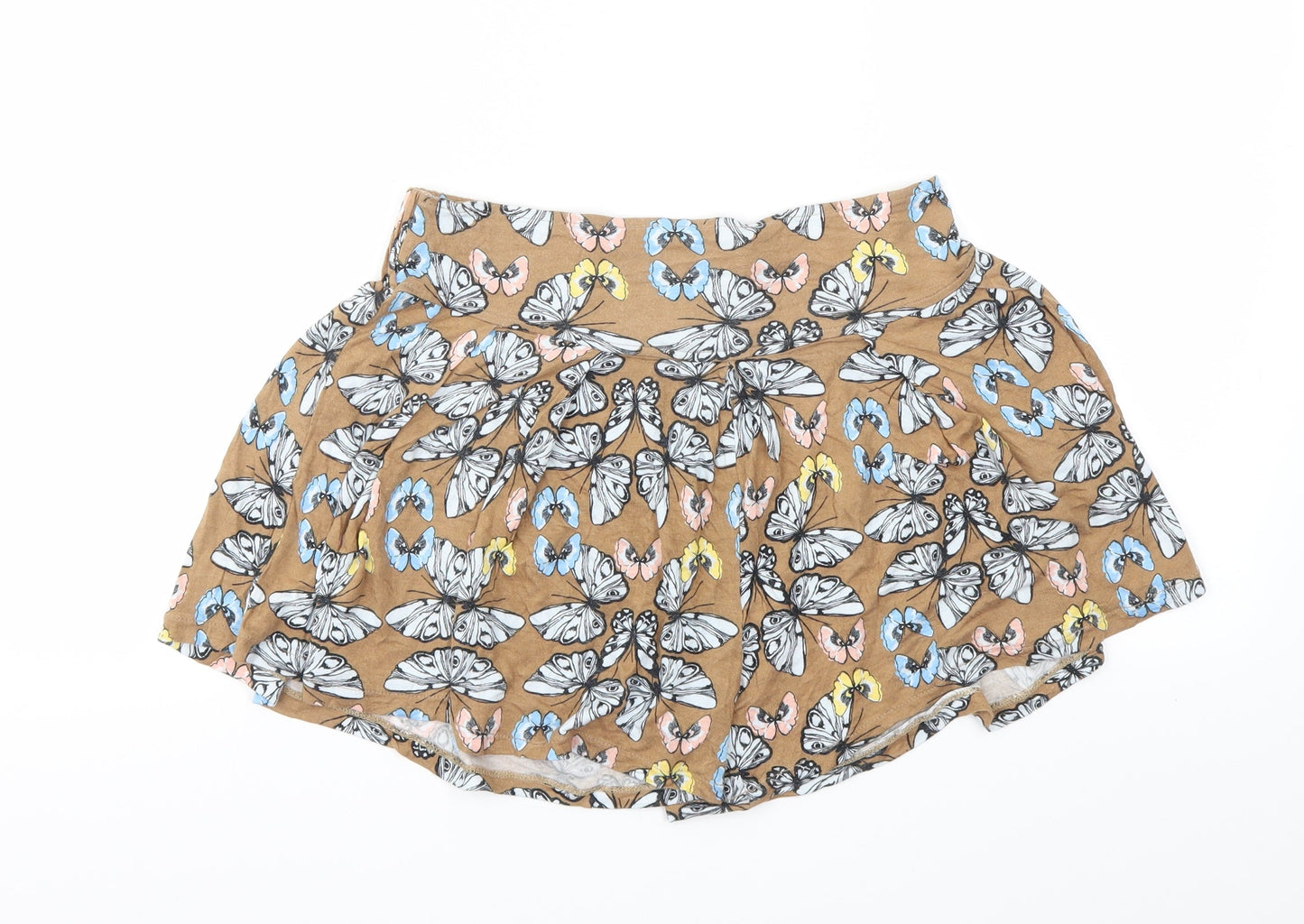 River Island Womens Multicoloured Animal Print  Cut-Off Shorts Size 8 - Stretch waistband