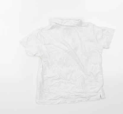 Primark Boys White   Basic T-Shirt Size 5-6 Years
