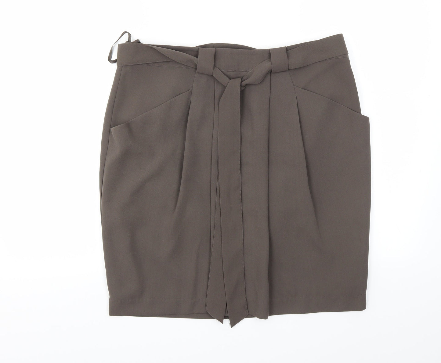 M&S Womens Green   A-Line Skirt Size 12