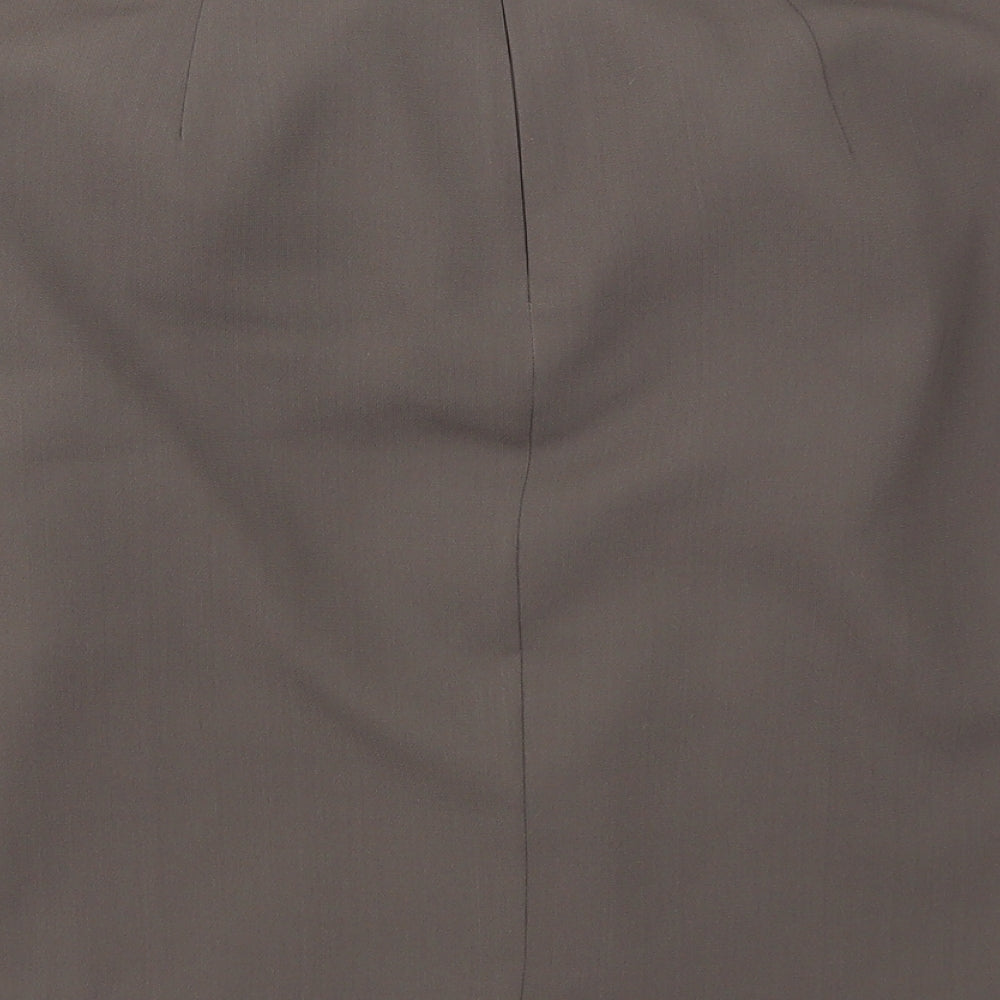 M&S Womens Green   A-Line Skirt Size 12