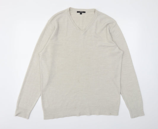 George Mens Beige   Pullover Sweatshirt Size L
