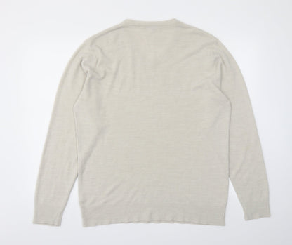 George Mens Beige   Pullover Sweatshirt Size L