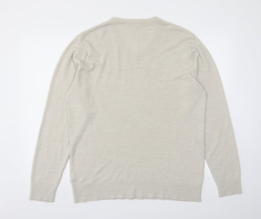 George Mens Beige   Pullover Sweatshirt Size L