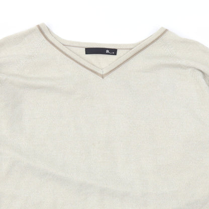 Mens UK Size L BHS Beige Pullover Sweatshirt