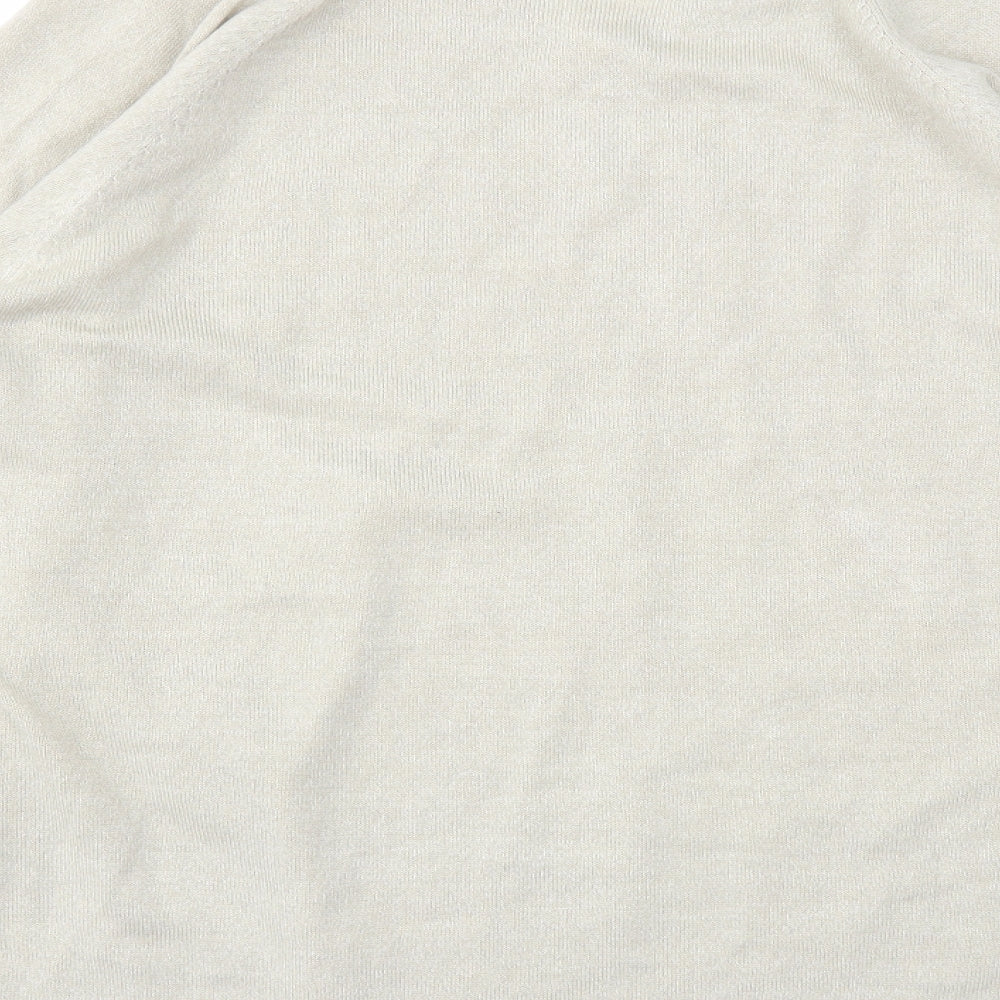 Mens UK Size L BHS Beige Pullover Sweatshirt
