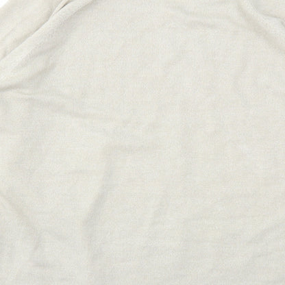 Mens UK Size L BHS Beige Pullover Sweatshirt