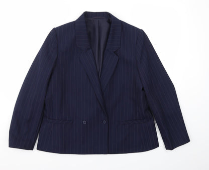 Womens UK Size M Preworn Regular Blue Blazer