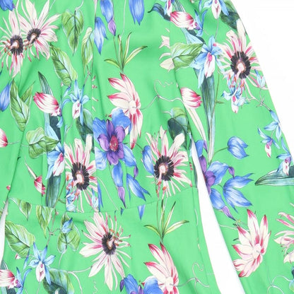 H&M Womens Multicoloured Floral  Fit & Flare  Size 8