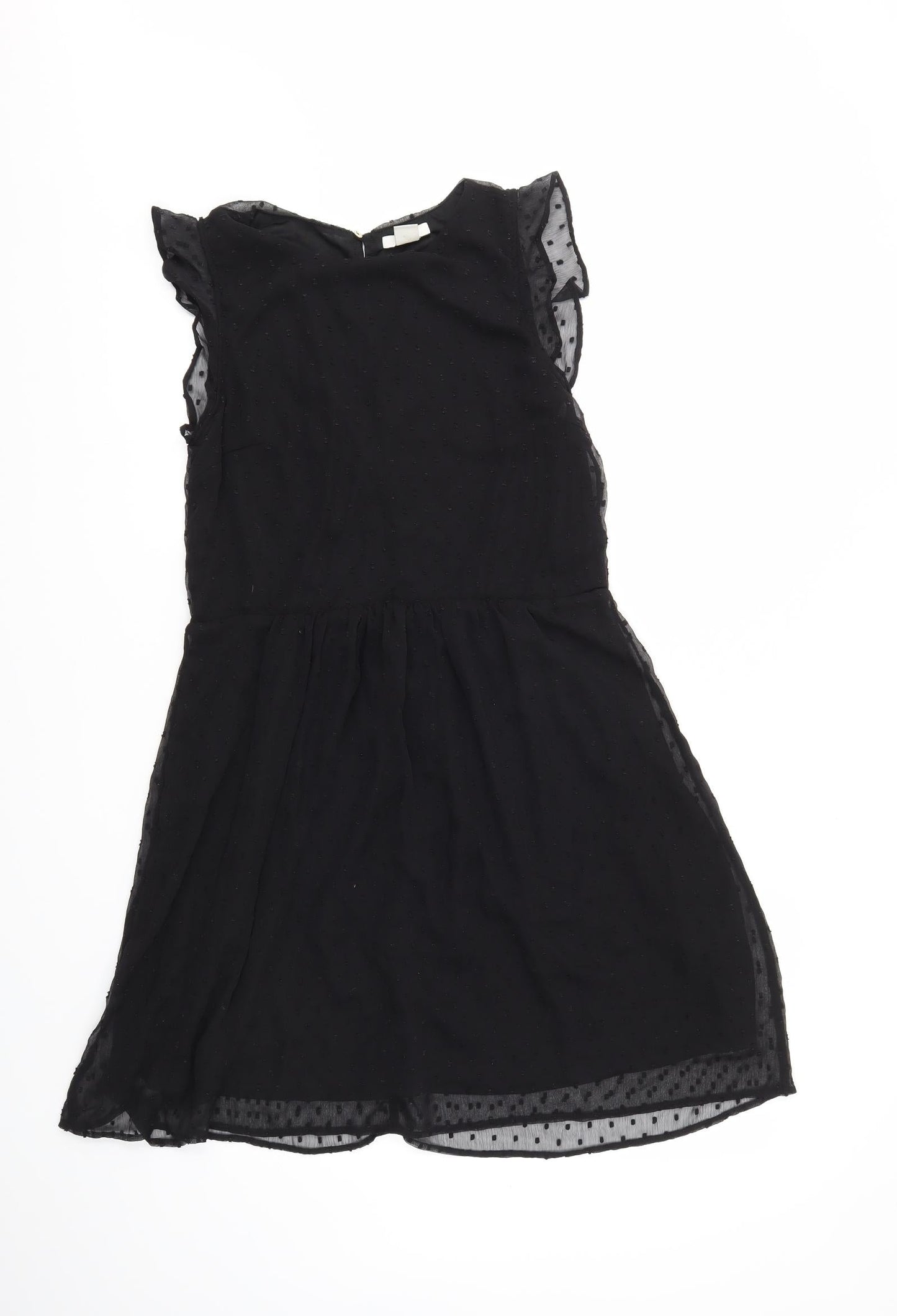 H&M Womens Black   Fit & Flare  Size 6