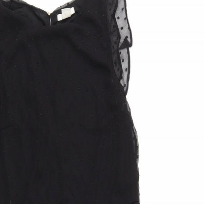 H&M Womens Black   Fit & Flare  Size 6