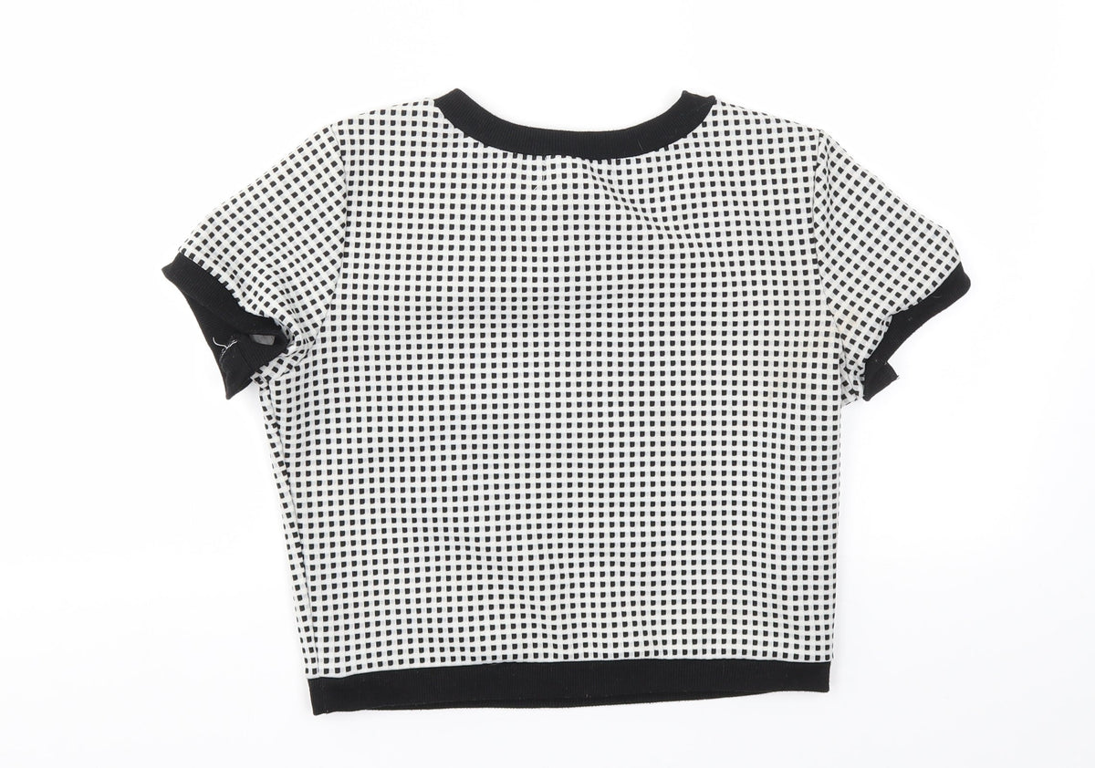 HEARTS &BOWS Womens Grey   Basic T-Shirt Size 10