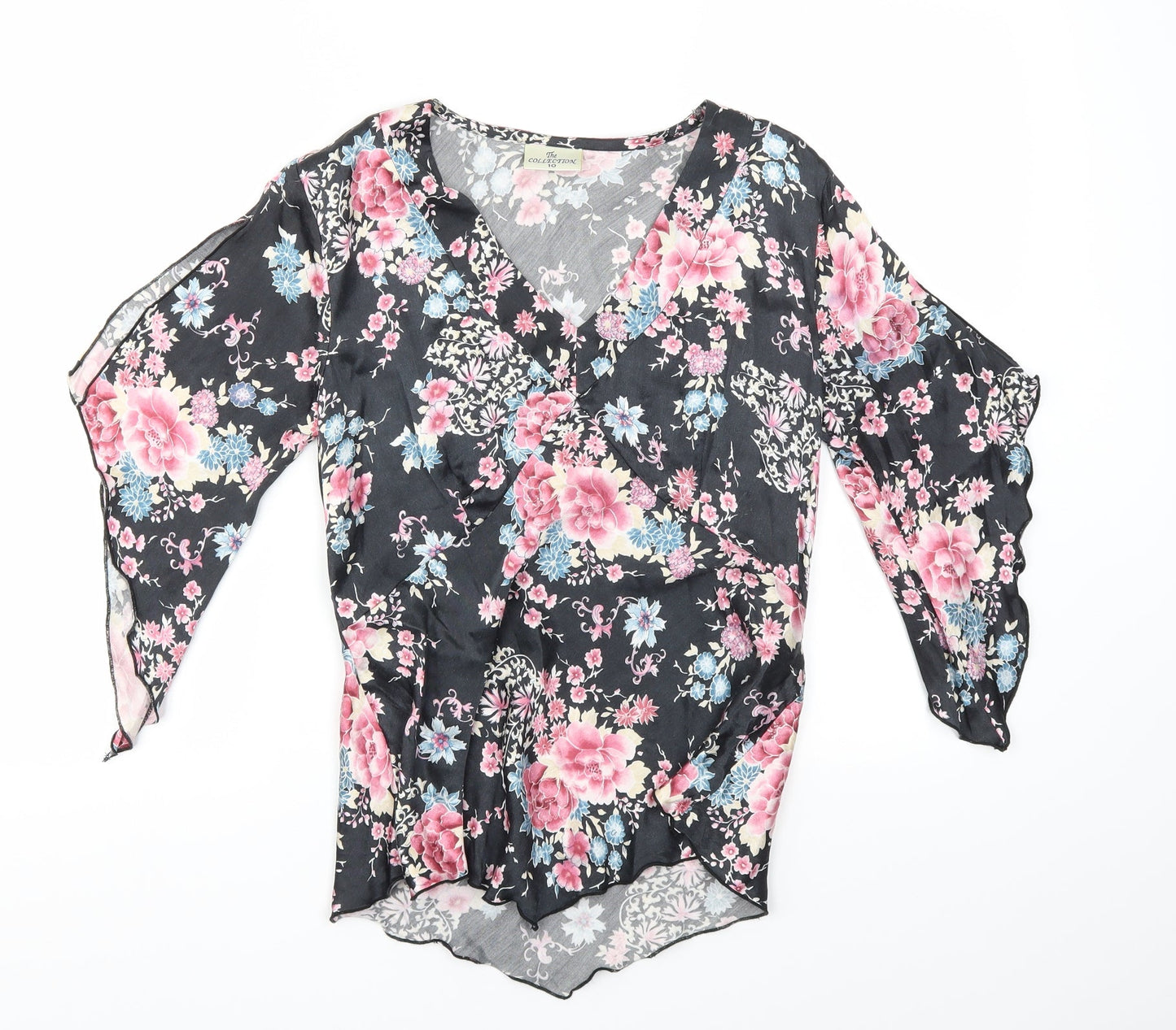 Womens UK Size 10 The Collection Multicoloured Basic T-Shirt
