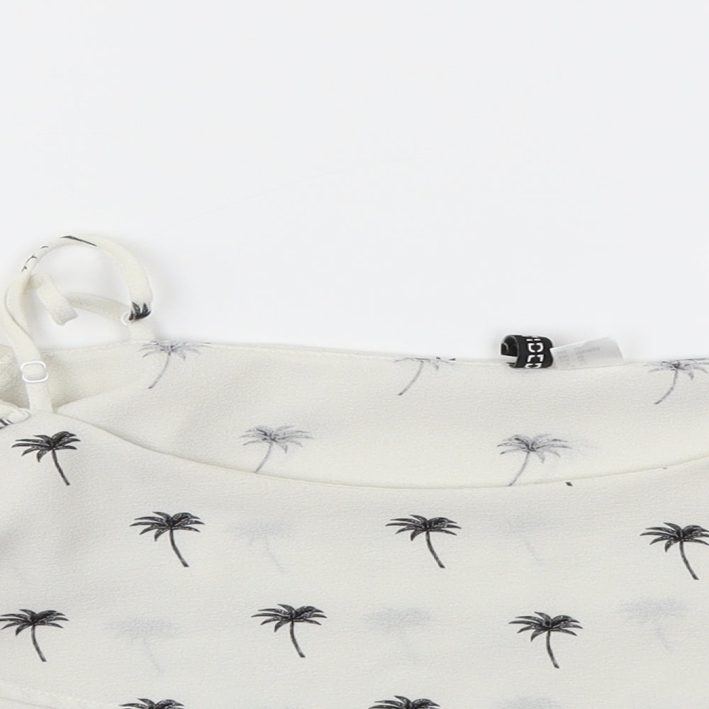 Womens UK Size 10 H&M White Basic T-Shirt