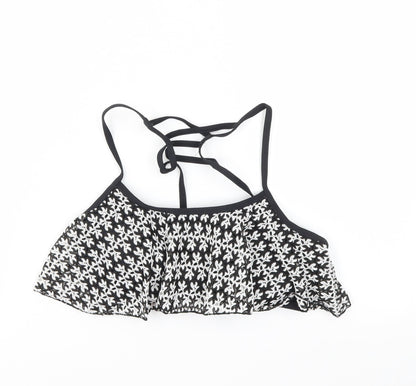 Primark Womens Black   Cropped T-Shirt Size 8