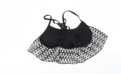 Primark Womens Black   Cropped T-Shirt Size 8