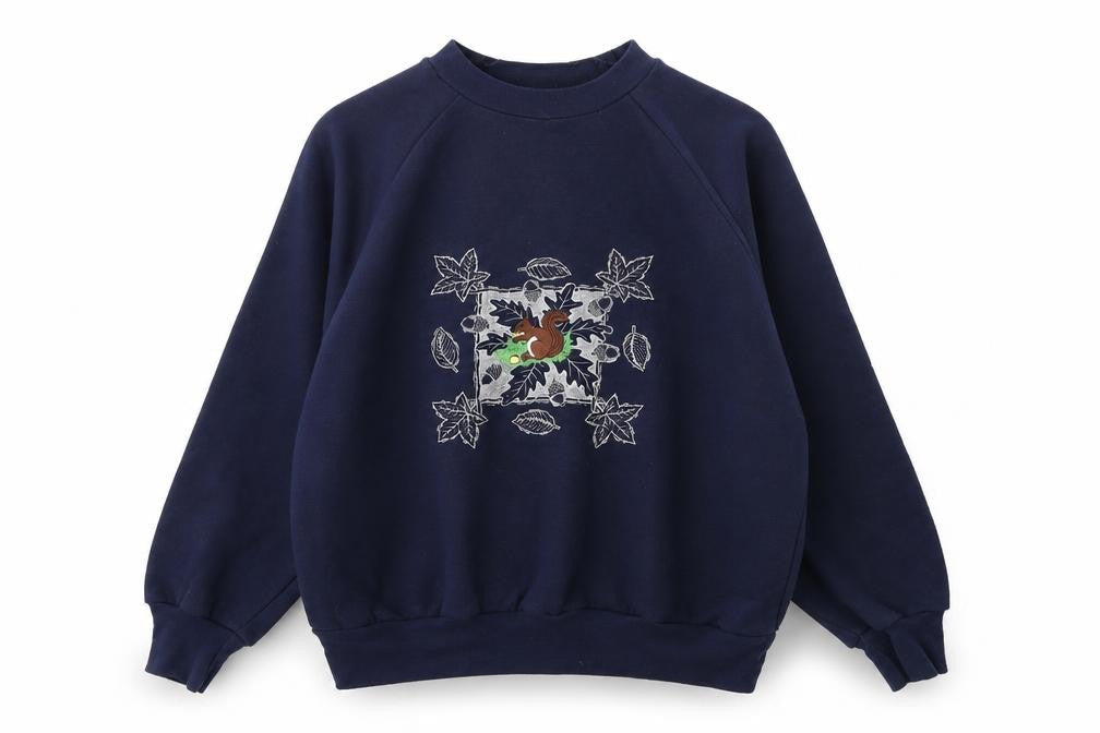 Womens UK Size L POPPY Blue Pullover Jumper