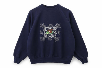 Womens UK Size L POPPY Blue Pullover Jumper