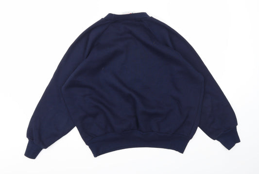 Womens UK Size L POPPY Blue Pullover Jumper