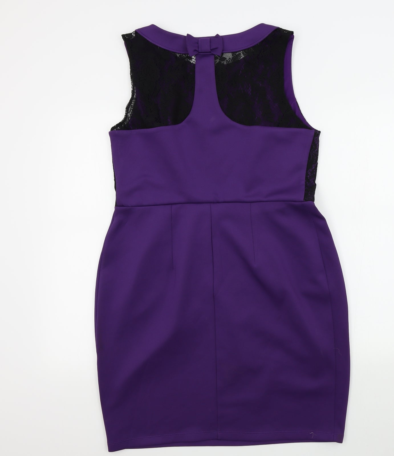 Dorothy Prkins Womens Purple Colourblock  A-Line  Size 16