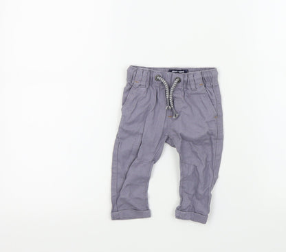 NEXT Boys Grey Colourblock  Jogger Trousers Size 3-6 Months