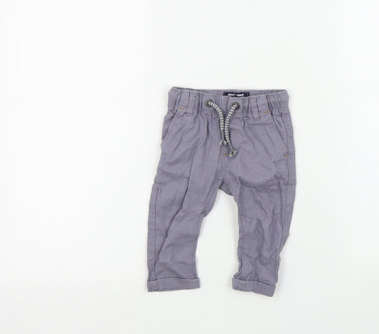 NEXT Boys Grey Colourblock  Jogger Trousers Size 3-6 Months