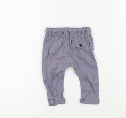 NEXT Boys Grey Colourblock  Jogger Trousers Size 3-6 Months