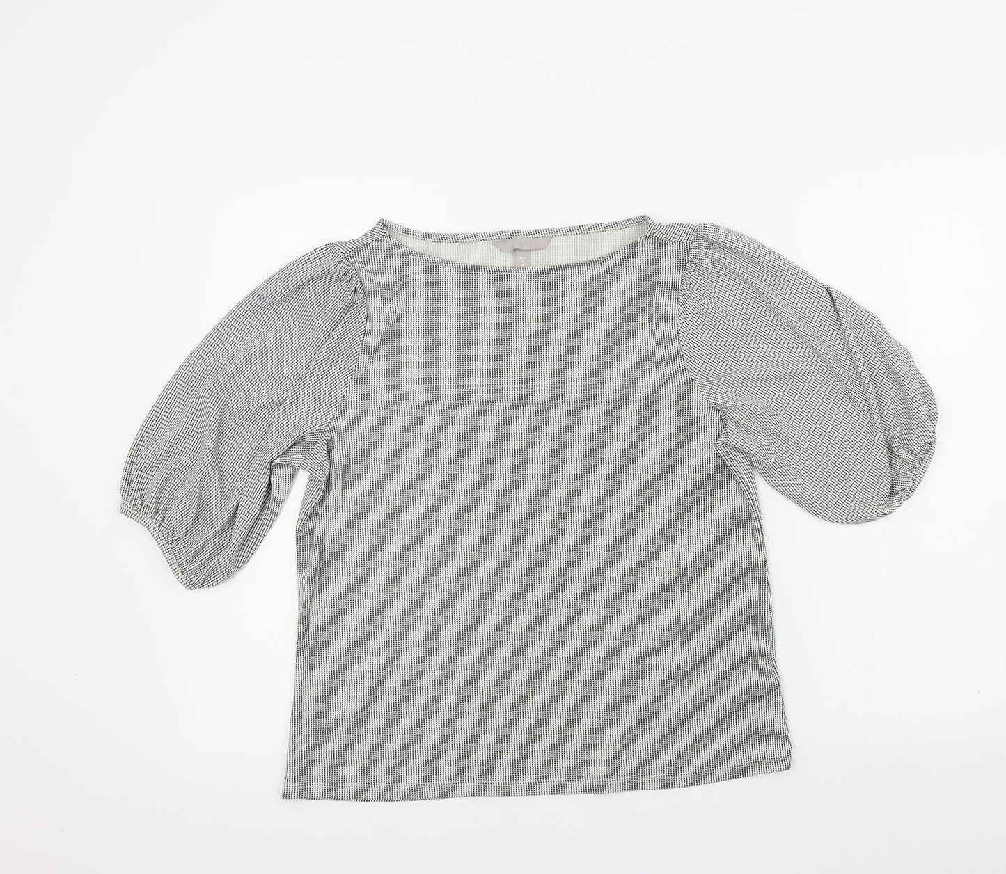Womens UK Size S H&M Black Basic T-Shirt