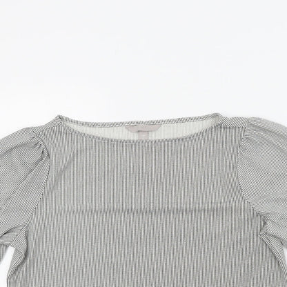 Womens UK Size S H&M Black Basic T-Shirt