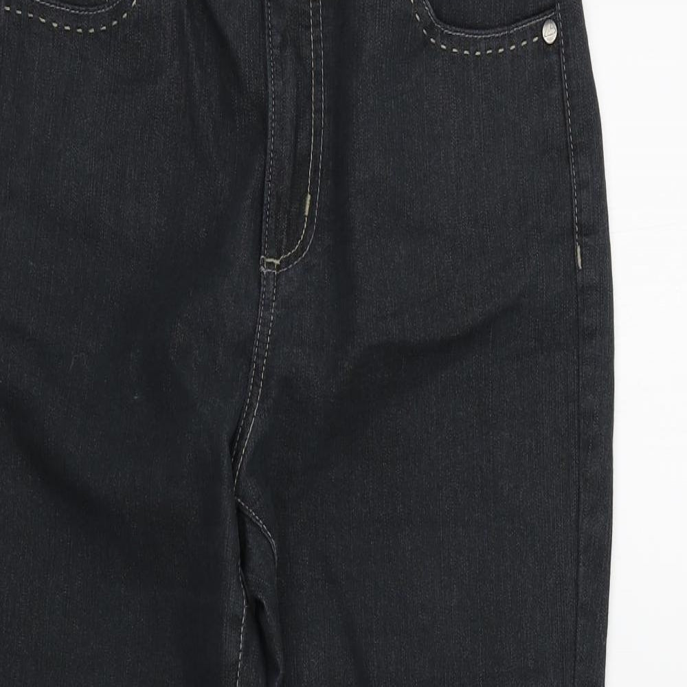 Womens UK Size 10 M&S Regular Fit  Black Trousers