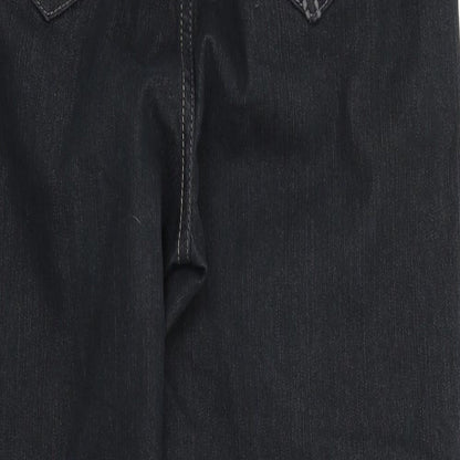 Womens UK Size 10 M&S Regular Fit  Black Trousers