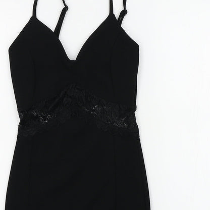 Miss Selfridge Womens Black   A-Line  Size 4