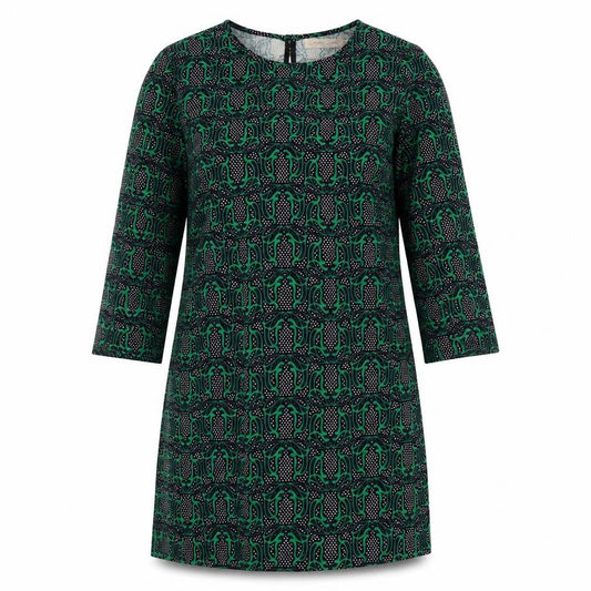 Traffic People Womens Green Geometric  A-Line  Size S