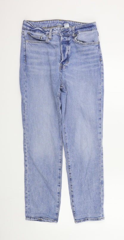 Womens UK Size 28 H&M Regular Fit Straight Blue Jeans