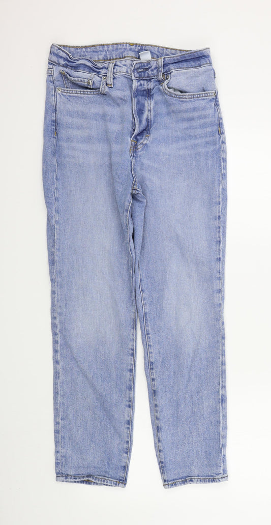 Womens UK Size 28 H&M Regular Fit Straight Blue Jeans