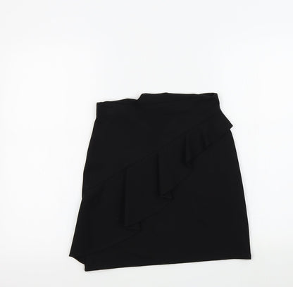 River Island Girls Black   A-Line Skirt Size 11-12 Years