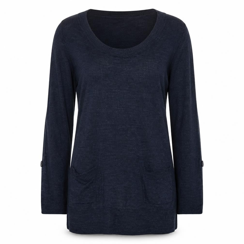 Womens UK Size 8 F&F Blue Pullover Jumper