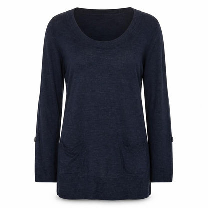 Womens UK Size 8 F&F Blue Pullover Jumper