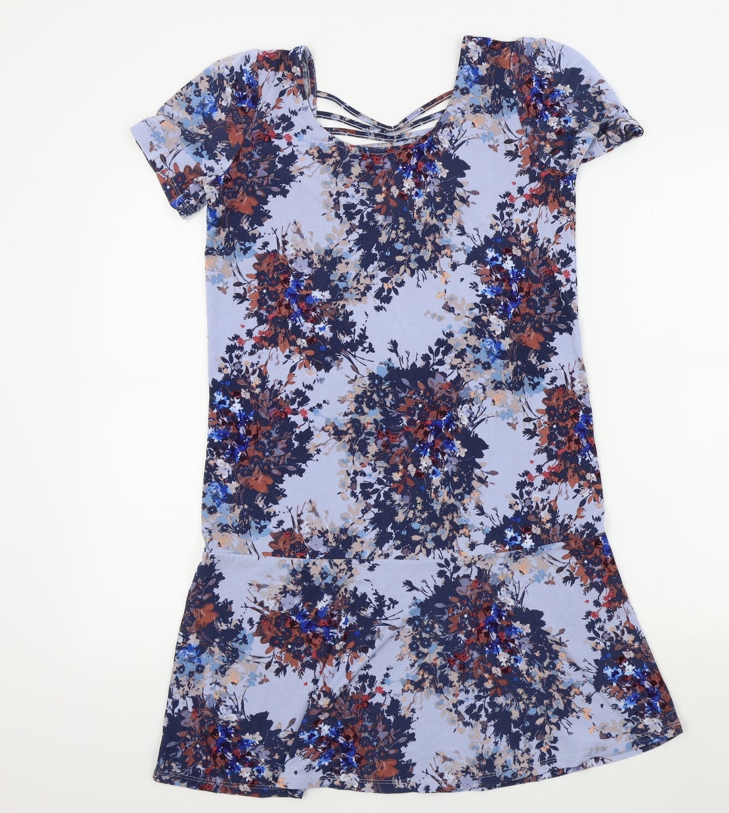 NEXT Womens Blue Floral  A-Line  Size 6