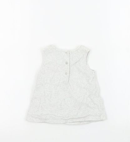 George Girls White   Pinafore/Dungaree Dress  Size 0-3 Months  - Disney Baby Winnie the Pooh