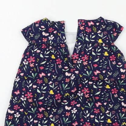 Primark Girls Blue Fair Isle  Fit & Flare  Size 0-3 Months