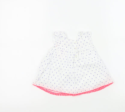Primark Girls White Colourblock  Fit & Flare  Size 0-3 Months